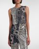 Maison Margiela Maison Margiela Sequined patchwork top - 2