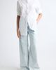 Maison Margiela Maison Margiela Short Sleeve Cotton Poplin Snap-Front Shirt - 2