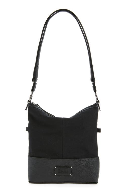 Maison Margiela Maison Margiela Small 5AC Canvas & Leather Hobo Bag