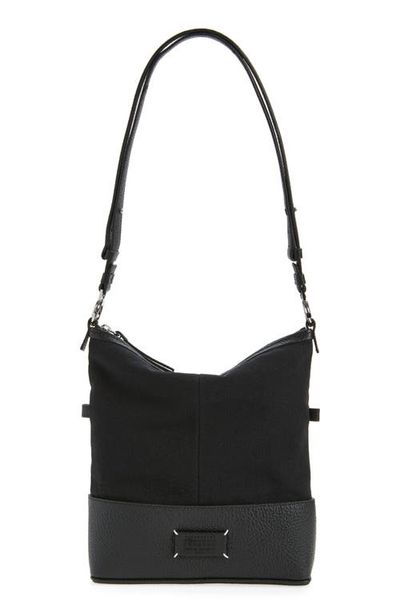 Maison Margiela Maison Margiela Small 5AC Canvas & Leather Hobo Bag