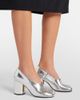 Maison Margiela Maison Margiela Tabi 80 metallic leather pumps - 2
