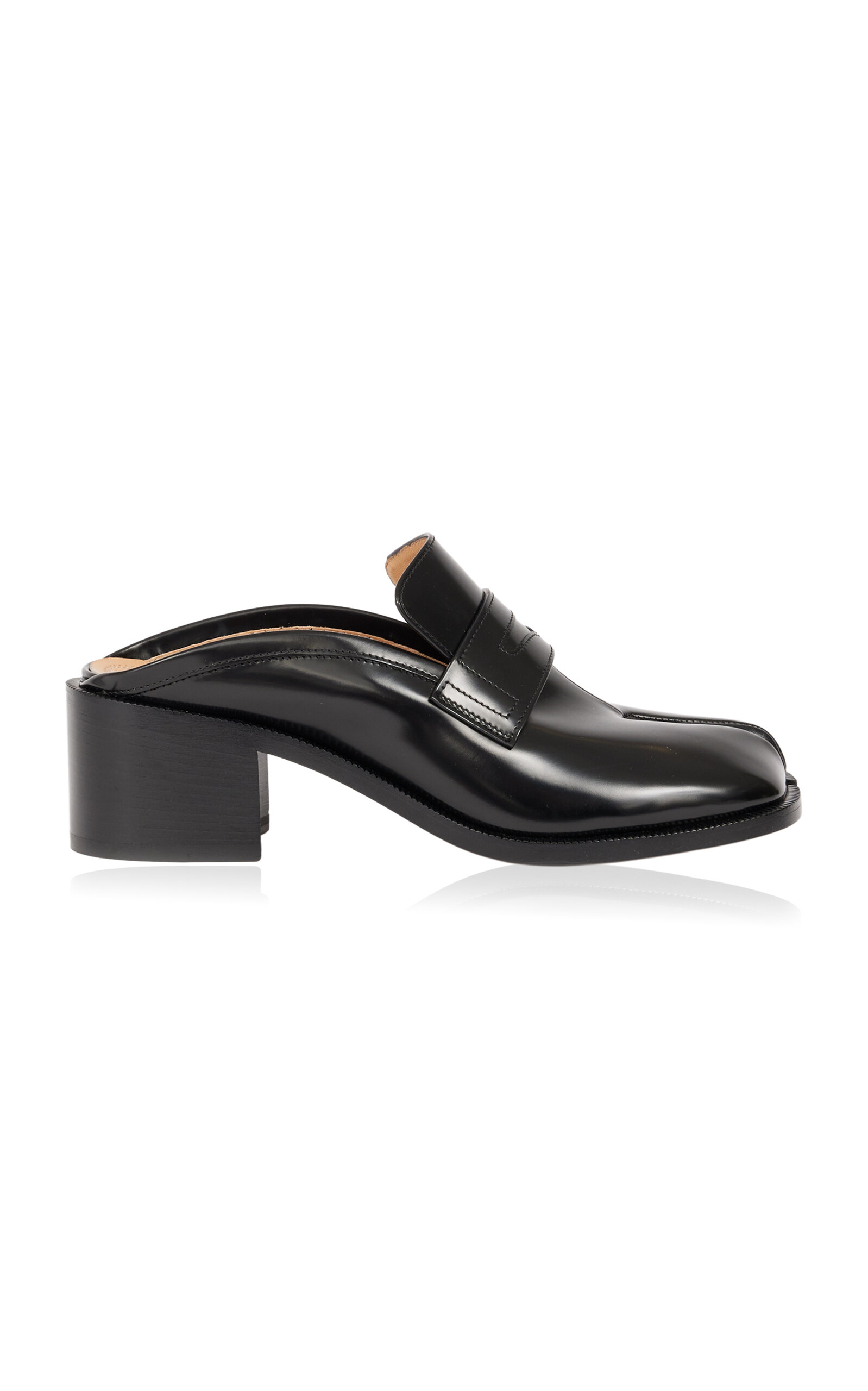 Maison Margiela Maison Margiela Tabi City Leather Loafer Mules Black IT 37