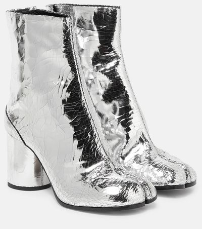Maison Margiela Maison Margiela Tabi metallic leather ankle boot