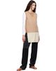 Maison Margiela Maison Margiela Tan & Beige Fused Knit Vest - 4