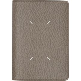 Maison Margiela Maison Margiela Taupe Four Stitches Passport Holder
