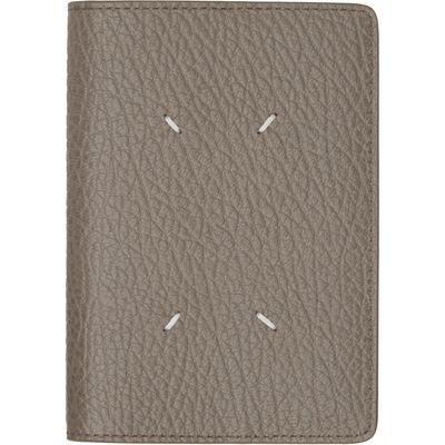 Maison Margiela Maison Margiela Taupe Four Stitches Passport Holder