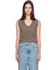 Maison Margiela Maison Margiela Taupe Lived In Sweater Vest - 1