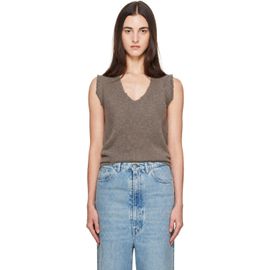 Maison Margiela Maison Margiela Taupe Lived In Sweater Vest