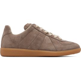 Maison Margiela Maison Margiela Taupe Replica Suede Sneakers