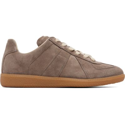 Maison Margiela Maison Margiela Taupe Replica Suede Sneakers