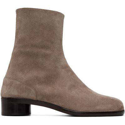Maison Margiela Maison Margiela Taupe Tabi Ankle Boots