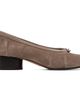 Maison Margiela Maison Margiela Taupe Tabi Ballerina H30 Suede Heels - 1