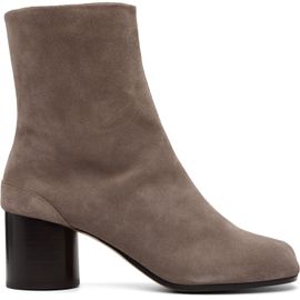 Maison Margiela Maison Margiela Taupe Tabi H60 Suede Boots