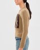 Maison Margiela Maison Margiela Velvet Patch Crew Sweater Mustard/Brown - 4