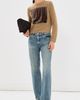 Maison Margiela Maison Margiela Velvet Patch Crew Sweater Mustard/Brown - 5