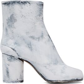 Maison Margiela Maison Margiela White & Black Tabi Bianchetto Boots