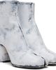 Maison Margiela Maison Margiela White & Black Tabi Bianchetto Boots - 4