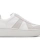 Maison Margiela Maison Margiela White & Taupe Replica Wedge Sneakers - 1