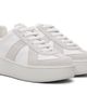 Maison Margiela Maison Margiela White & Taupe Replica Wedge Sneakers - 4