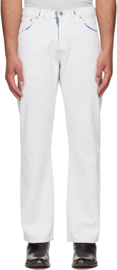 Maison Margiela Maison Margiela White Coated Straight-Leg Jeans