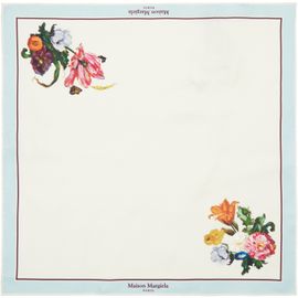 Maison Margiela Maison Margiela White Silk Scarf