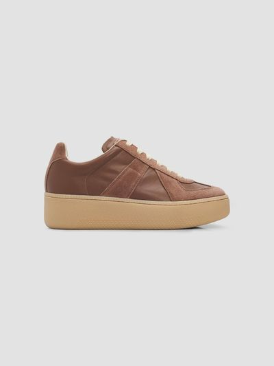 Maison Margiela Maison Margiela Women's Women's's Replica Leather Platform Sneakers