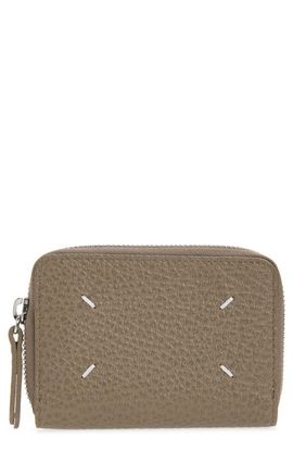 Maison Margiela Maison Margiela Zip Around Leather Coin Pouch