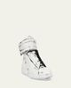 Maison Margiela Men's Future Bianchetto Leather Mid-Top Sneakers - 2