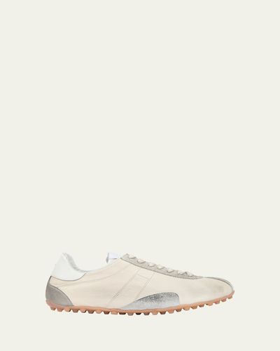 Maison Margiela Men's Sprinters Nylon and Leather Low-Top Sneakers