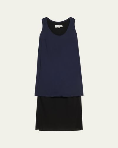 Maison Margiela Mixed-Media Tank Midi Dress