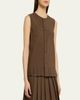 Maison Margiela Pleated Button-Front Top - 4