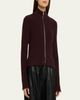 Maison Margiela Ribbed Mock-Neck Cardigan - 4