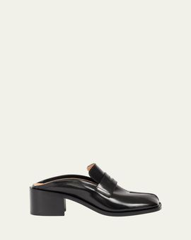 Maison Margiela Tabi Leather City Split-Toe Loafer Mules
