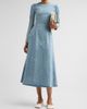 Maison Margiela Women's Denim Long-Sleeve A-Line Midi Dress - 2