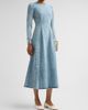Maison Margiela Women's Denim Long-Sleeve A-Line Midi Dress - 4