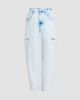 Maison Margiela Women's Distressed Barrel Jeans - 1