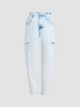 Maison Margiela Women's Distressed Barrel Jeans