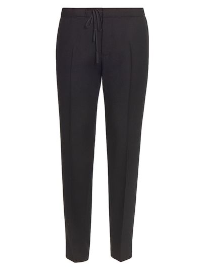 Maison Margiela Women's Drawstring Wool Flannel Pants