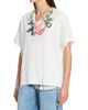 Maison Margiela Women's Floral Cotton V-Neck T-Shirt - 4