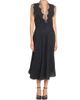 Maison Margiela Women's Lace-Trimmed Matte Satin Midi-Dress - 3