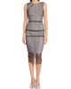 Maison Margiela Women's Mesh Overlay Sheath Midi-Dress - 3