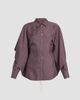 Maison Margiela Women's Micro-Paisley Drawstring Shirt - 6
