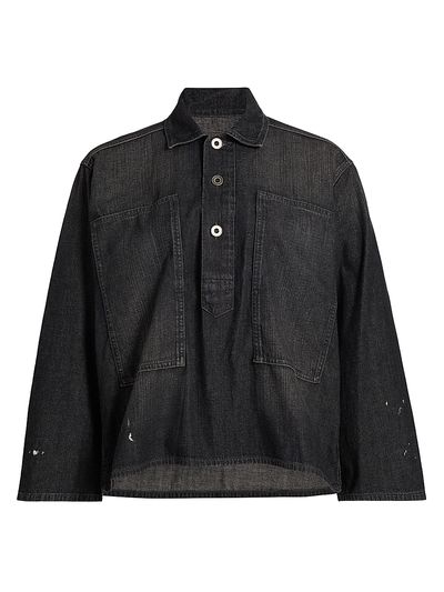 Maison Margiela Women's Oversized Denim Pull-Over Shirt