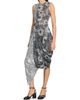 Maison Margiela Women's Sequin Floral Draped Midi-Skirt - 2