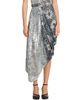 Maison Margiela Women's Sequin Floral Draped Midi-Skirt - 3