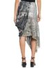 Maison Margiela Women's Sequin Floral Draped Midi-Skirt - 5
