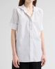 Maison Margiela Women's Snap-Button Short-Sleeve Cotton Shirt - 4