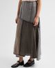Maison Margiela Women's Striped Patchwork Cupro Midi Skirt - 4