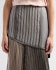 Maison Margiela Women's Striped Patchwork Cupro Midi Skirt - 5