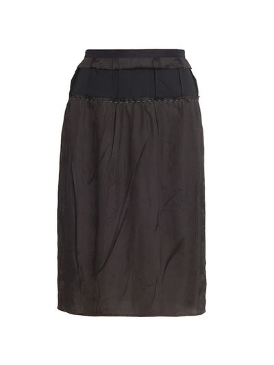 Maison Margiela Women's Textured Gabardine Midi-Skirt